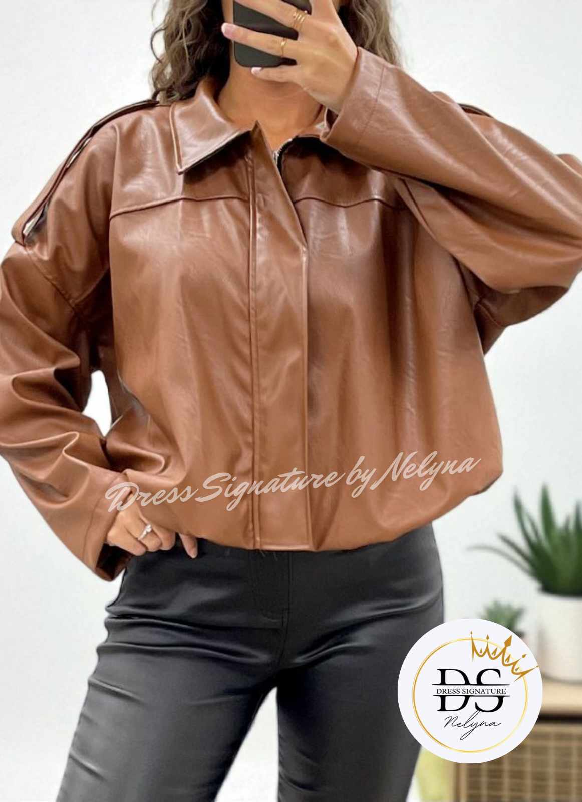 Veste simili cuir
