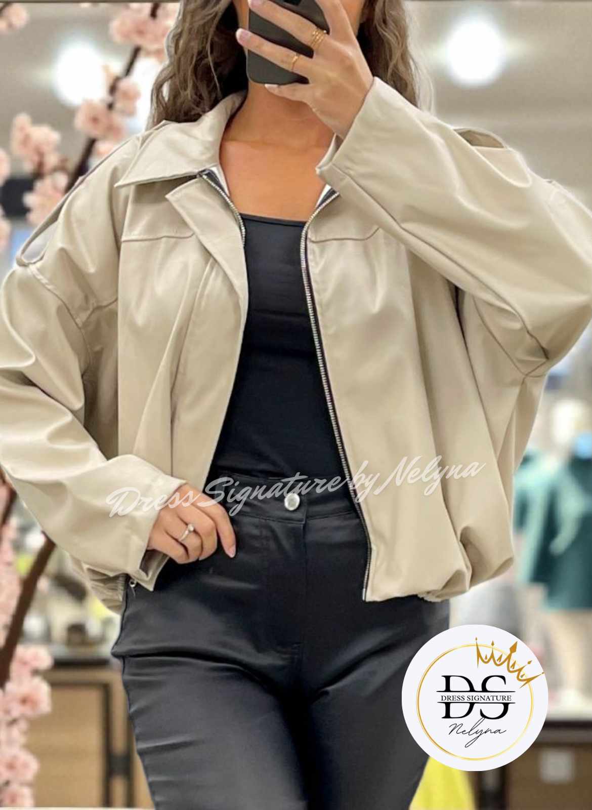 Veste simili cuir