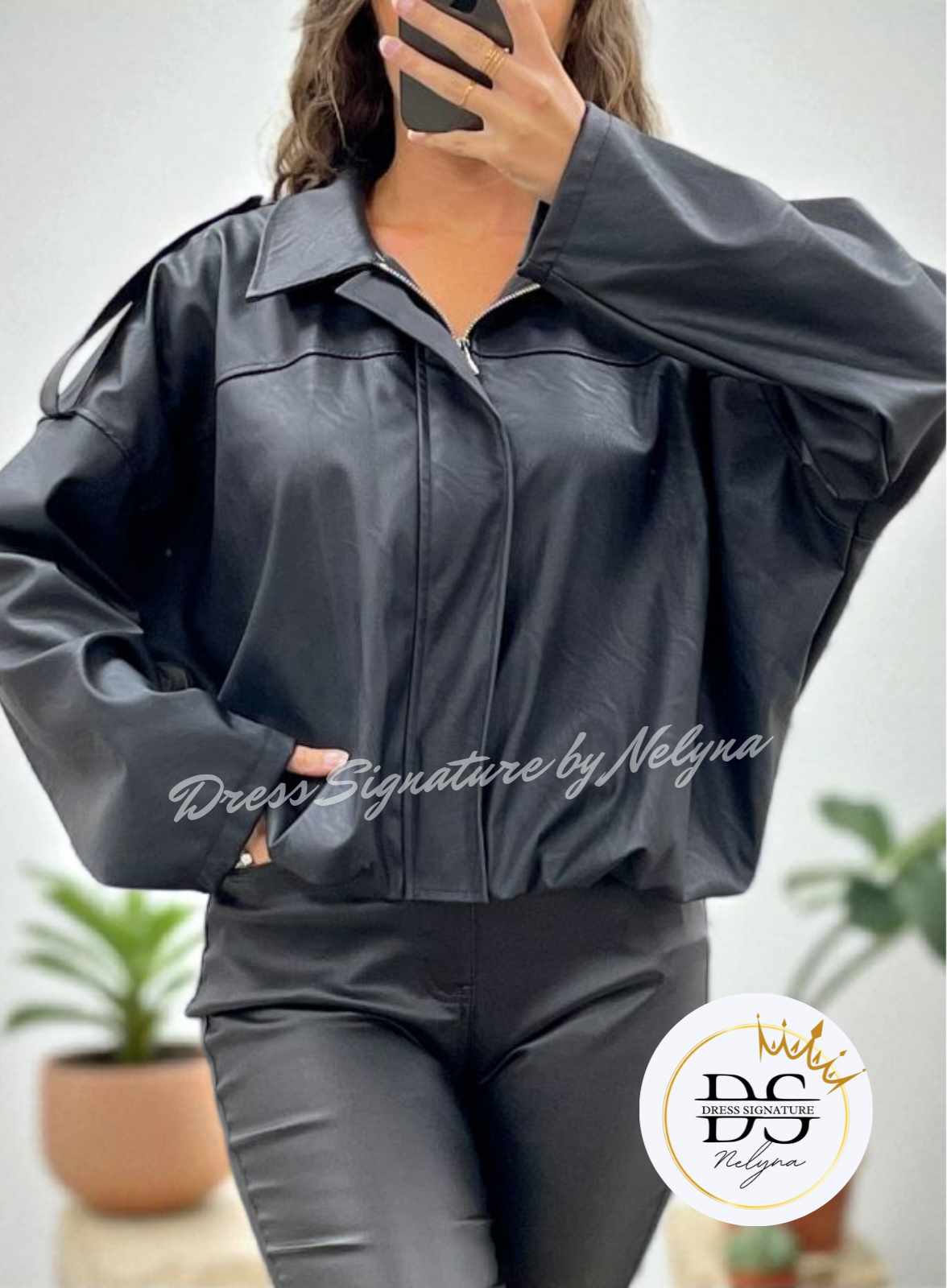Veste simili cuir