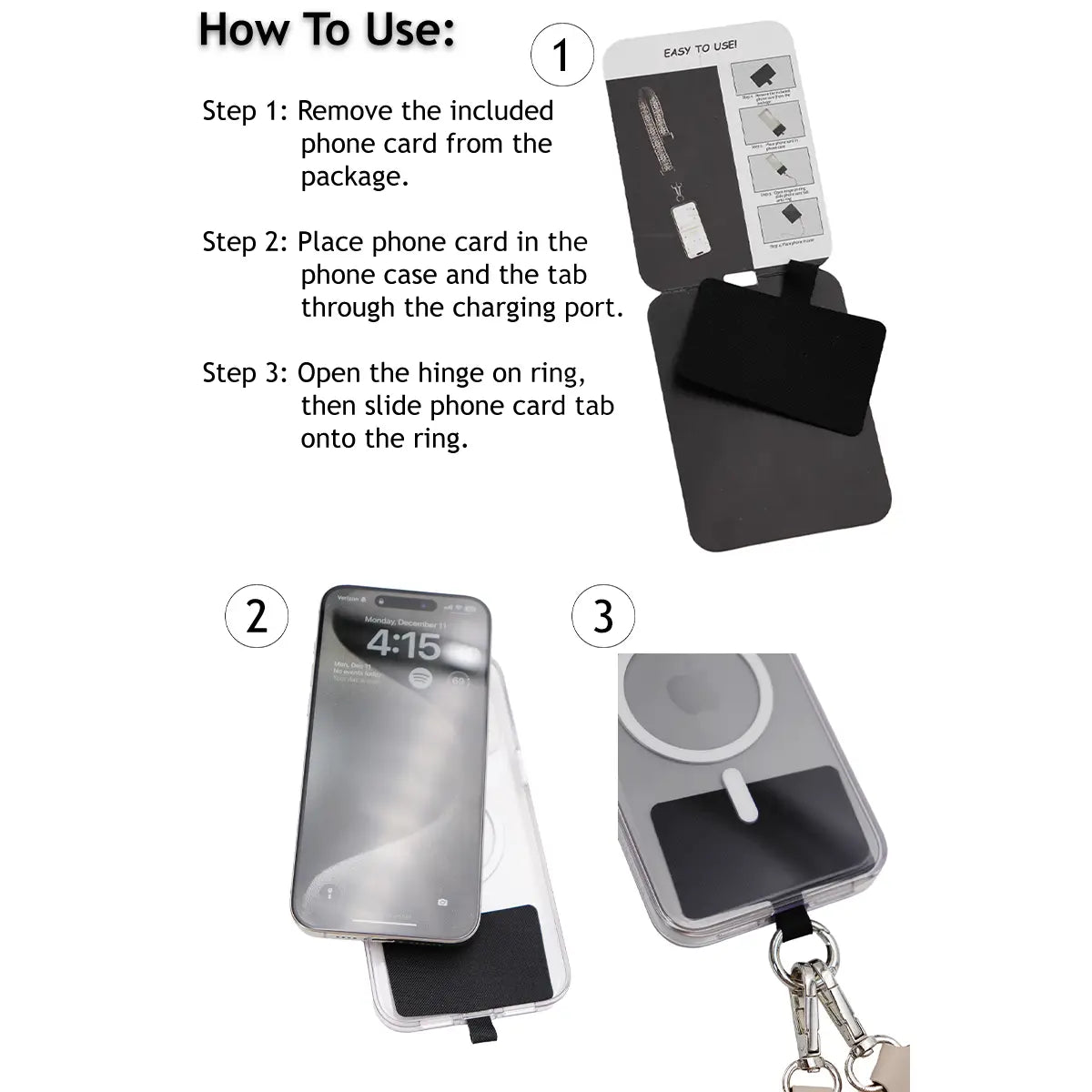Lanière Téléphone + Pochette