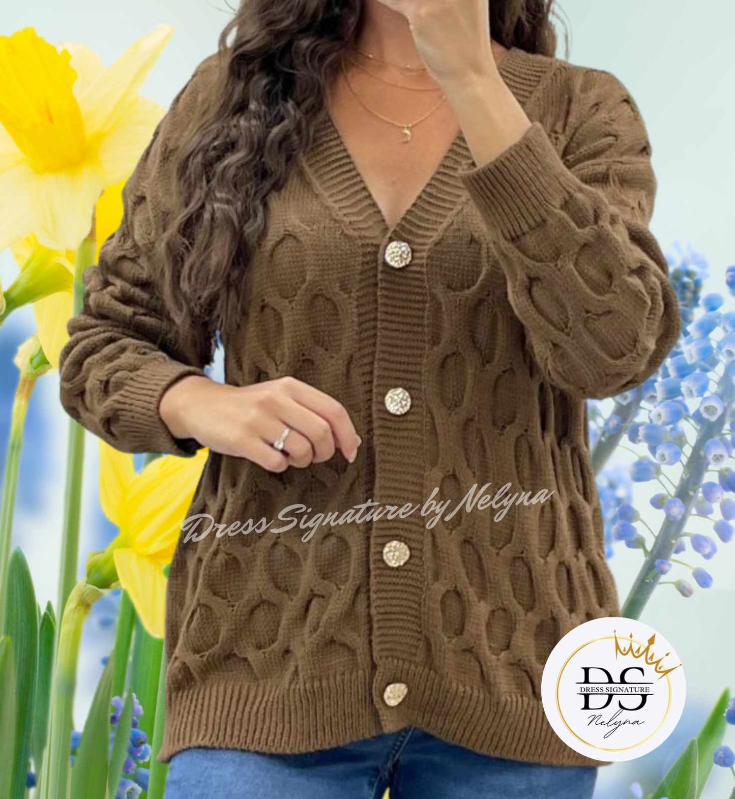 Gilet maille effet struturé