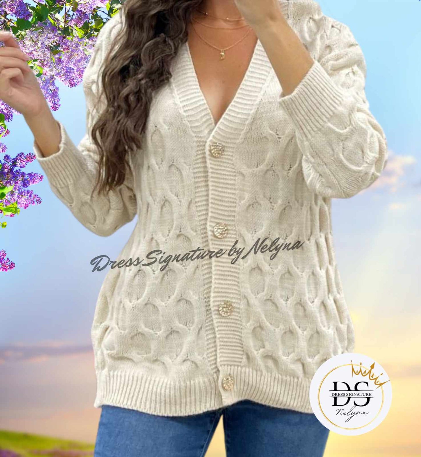 Gilet maille effet struturé