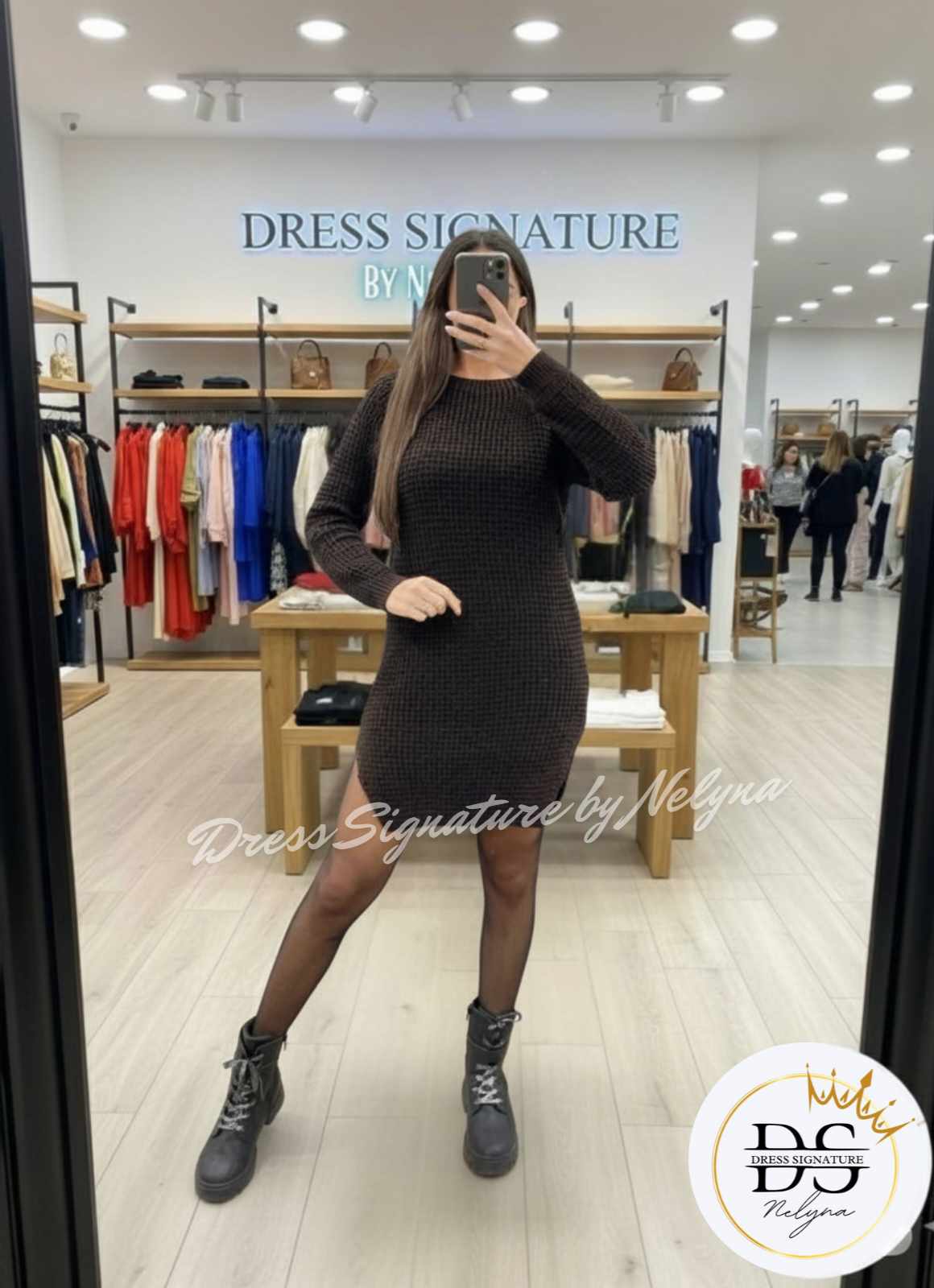 Robe pull grosse maille (PC)