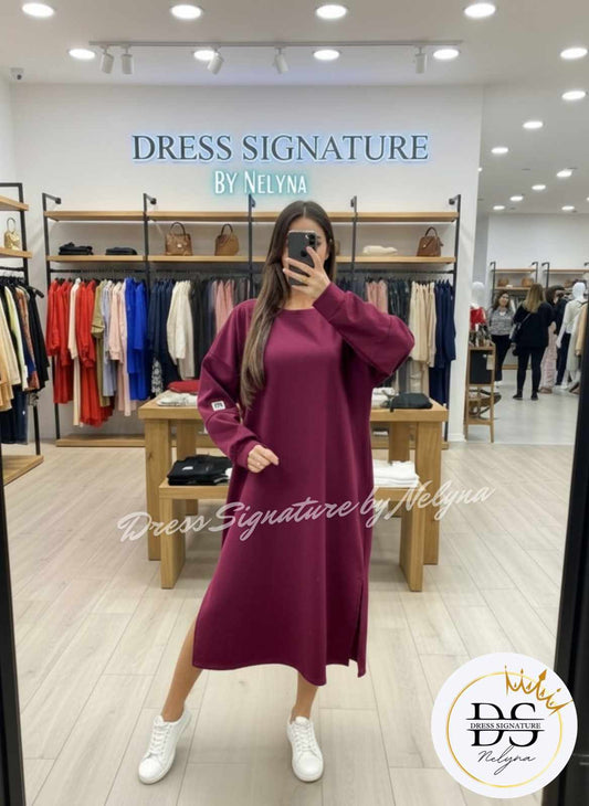 Robe oversize à fentes (PC)