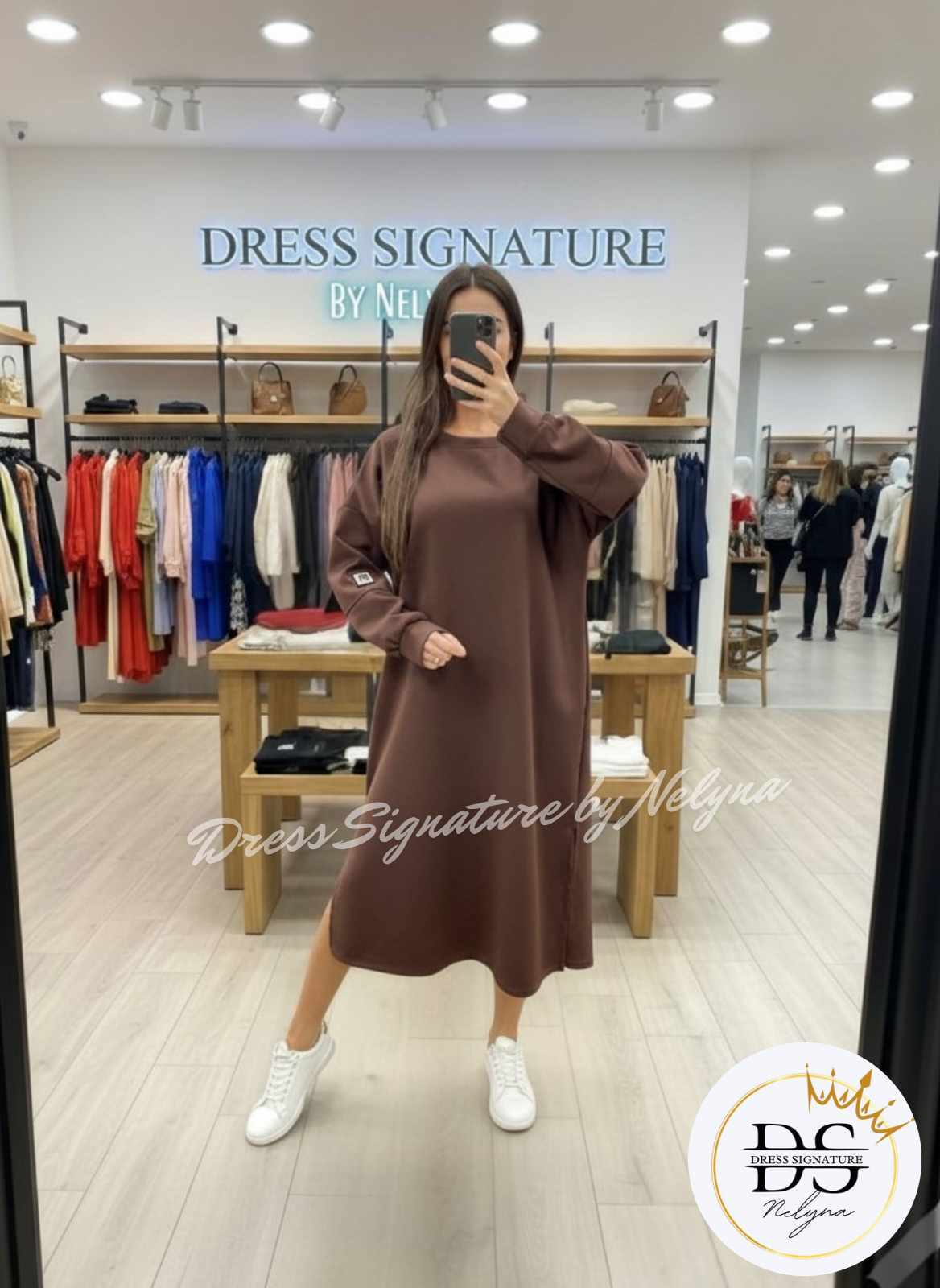 Robe oversize à fentes (PC)