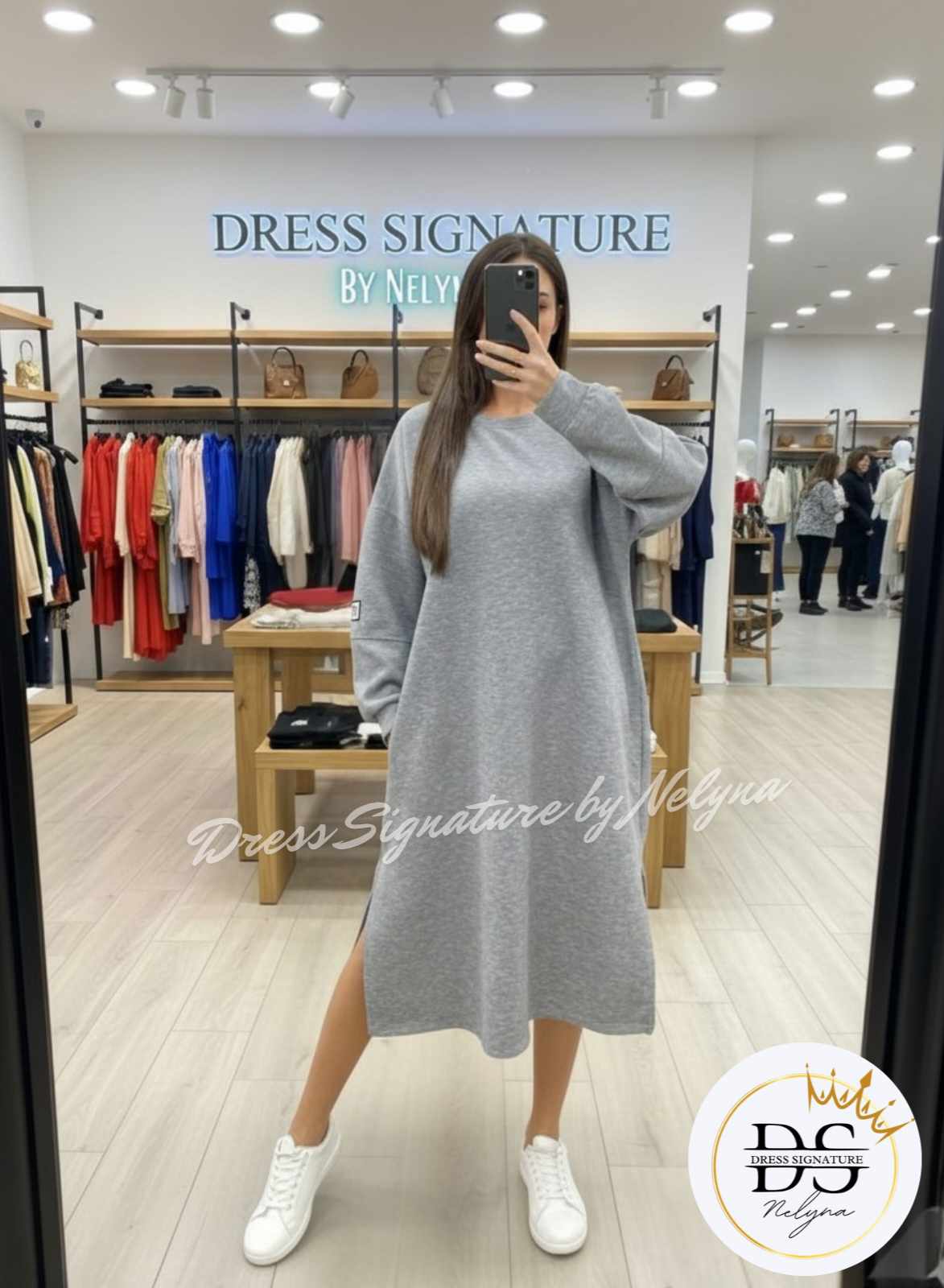 Robe oversize à fentes (PC)