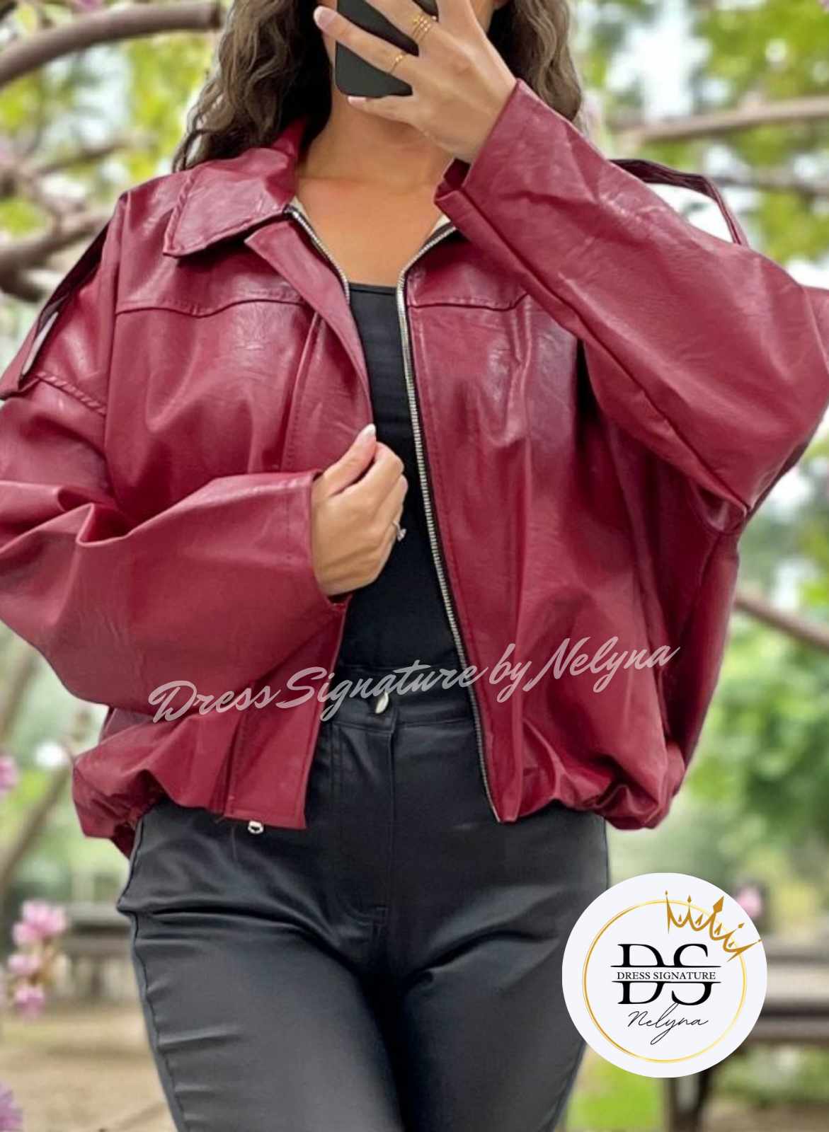 Veste simili cuir