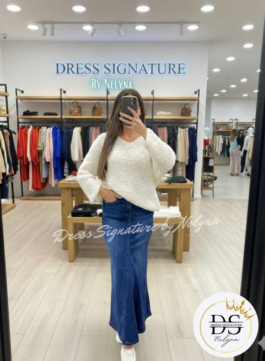 Jupe longue en jean (PC)