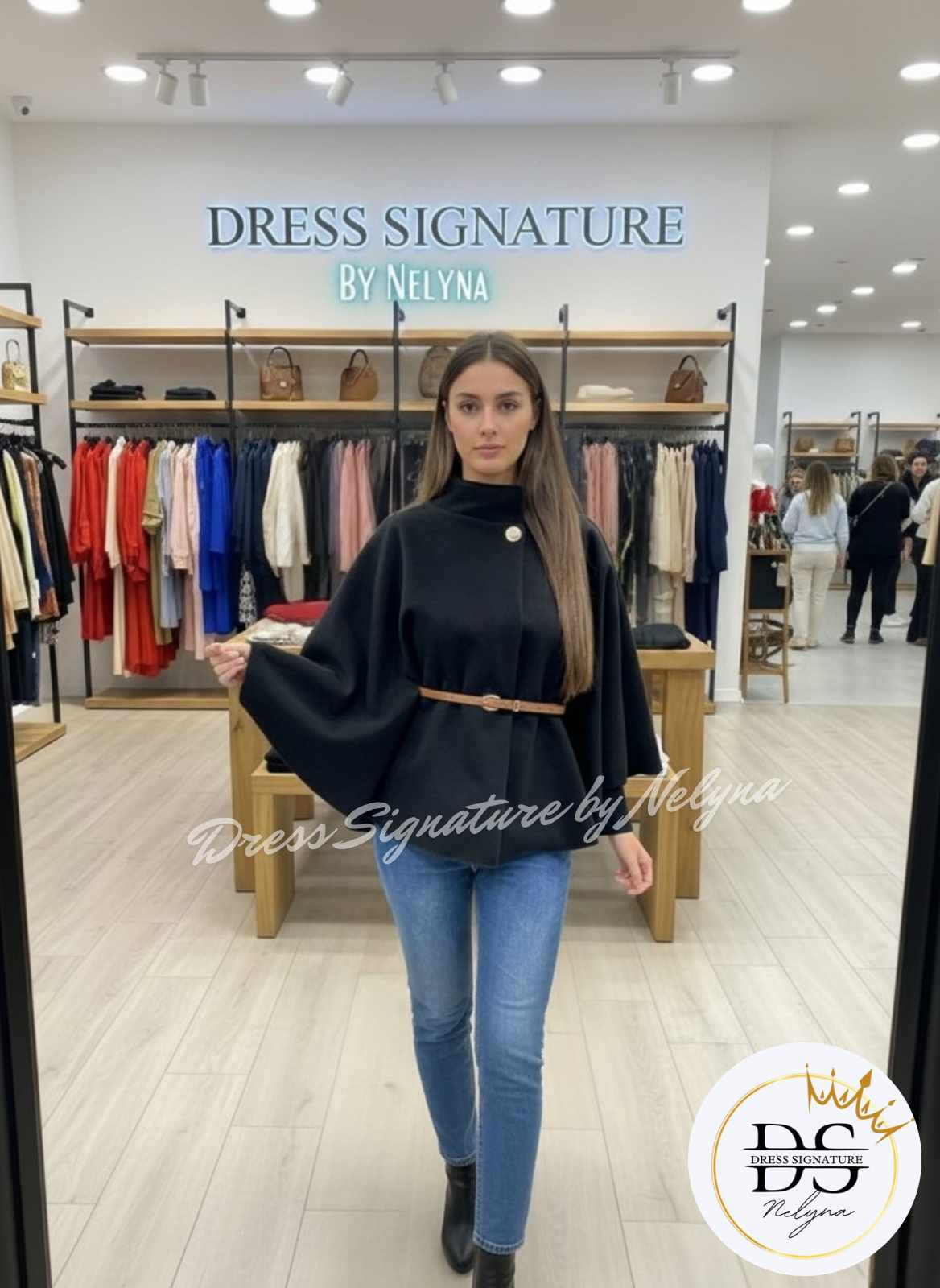 Veste cape avec ceinture (PC)