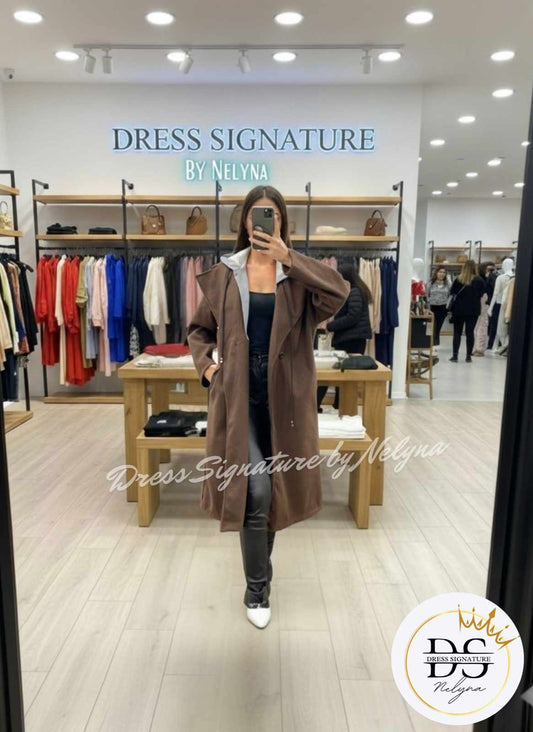 manteau a capuche effet 2en1 (PC)