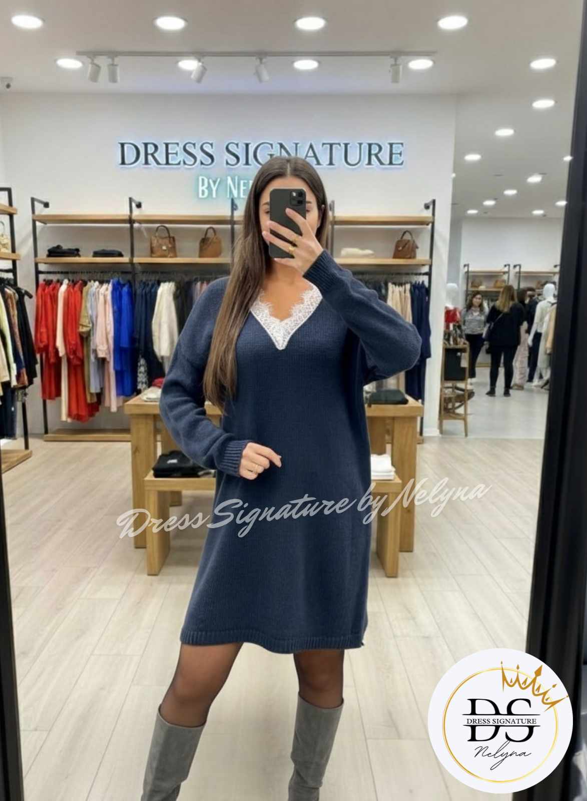 Robe maille encolure (PC)