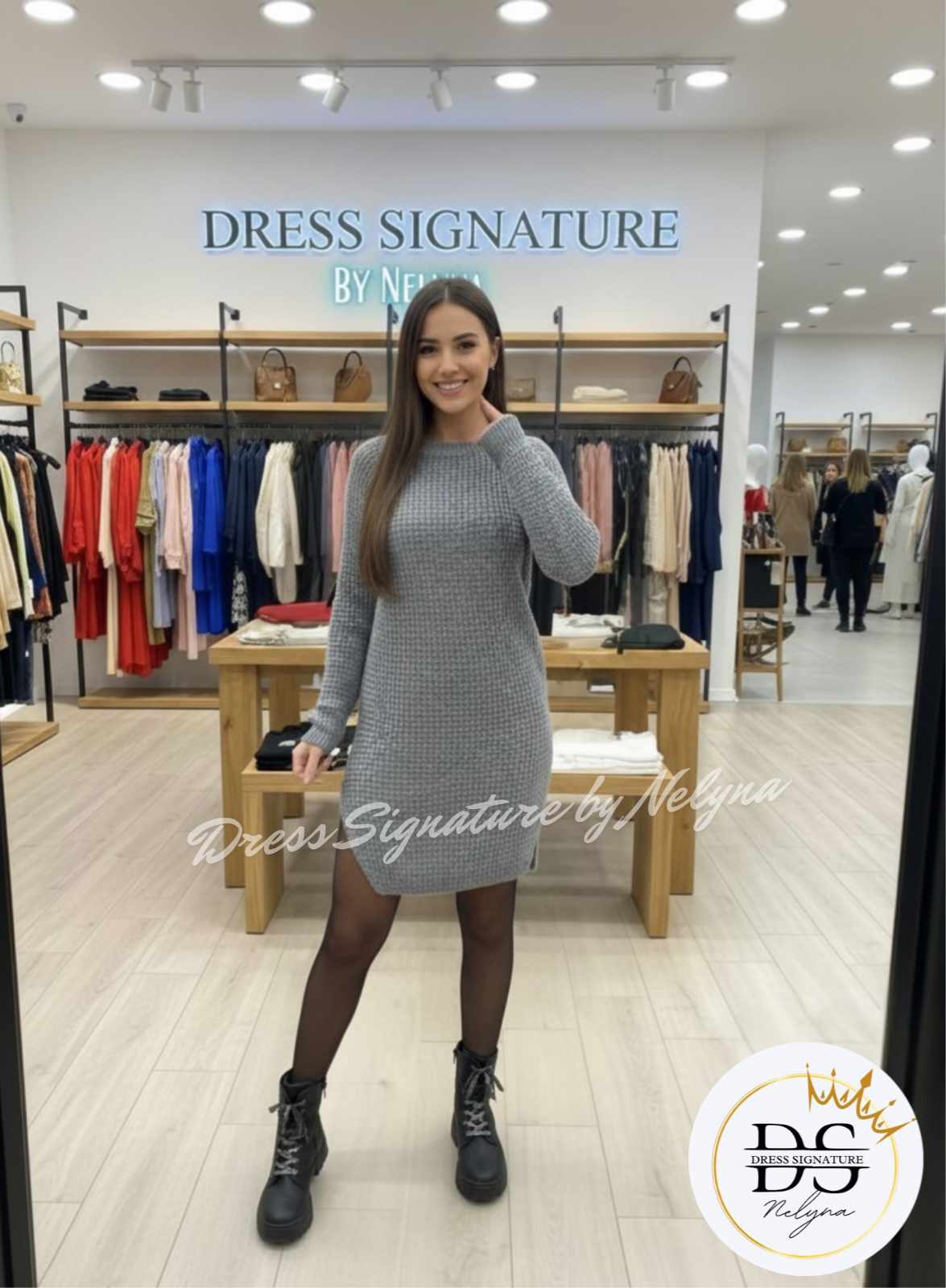 Robe pull grosse maille (PC)