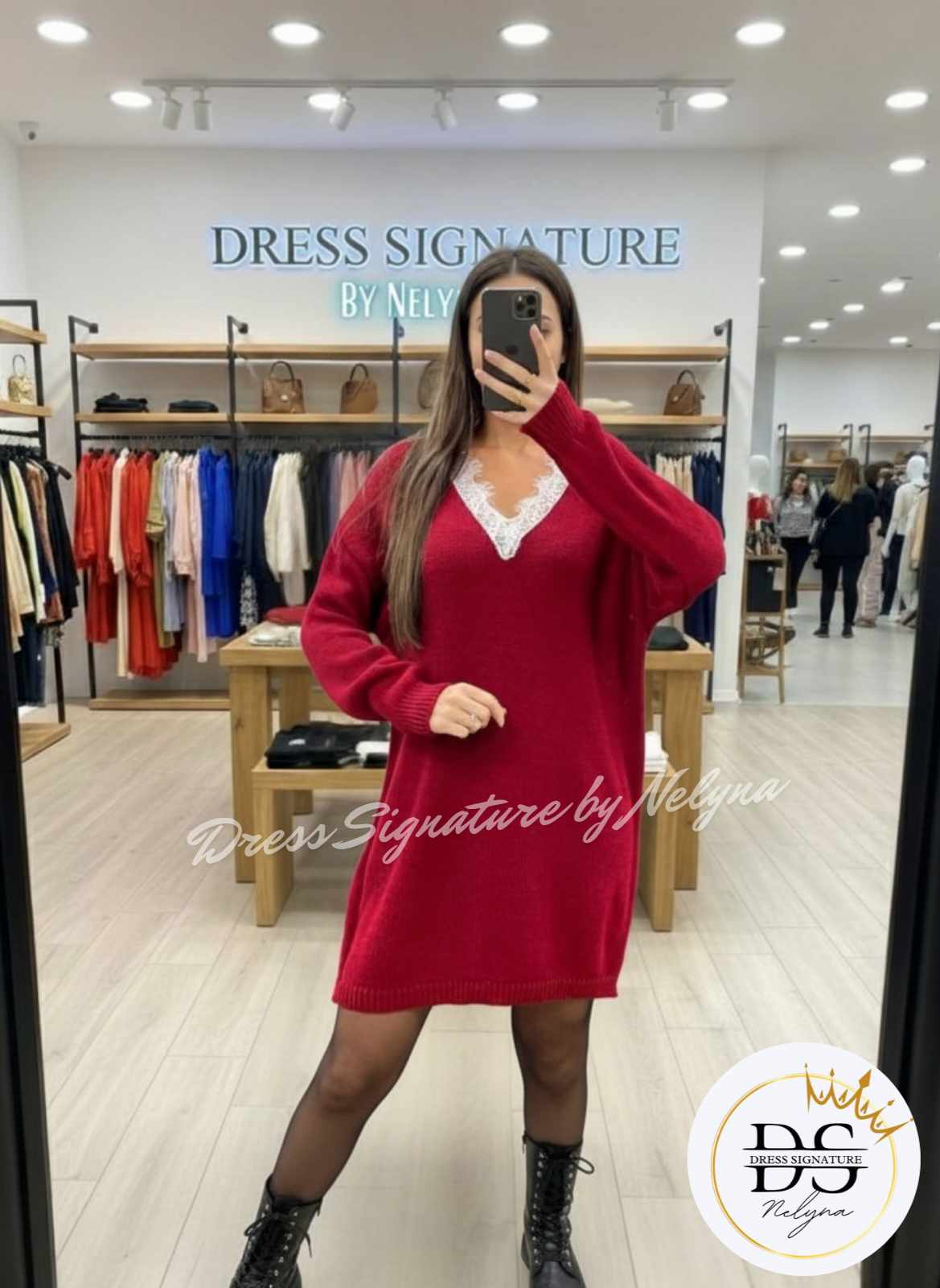 Robe maille encolure (PC)