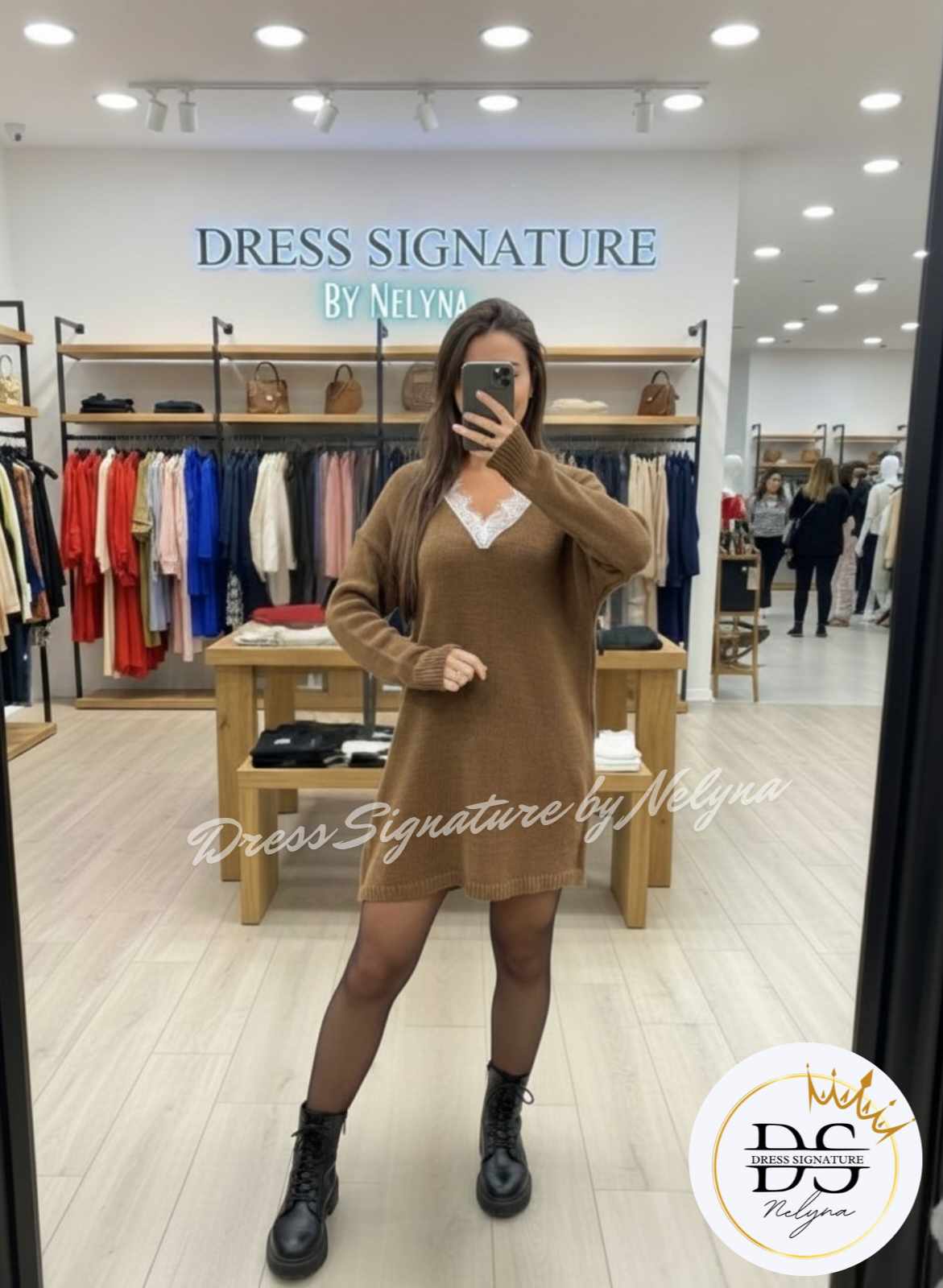 Robe maille encolure (PC)