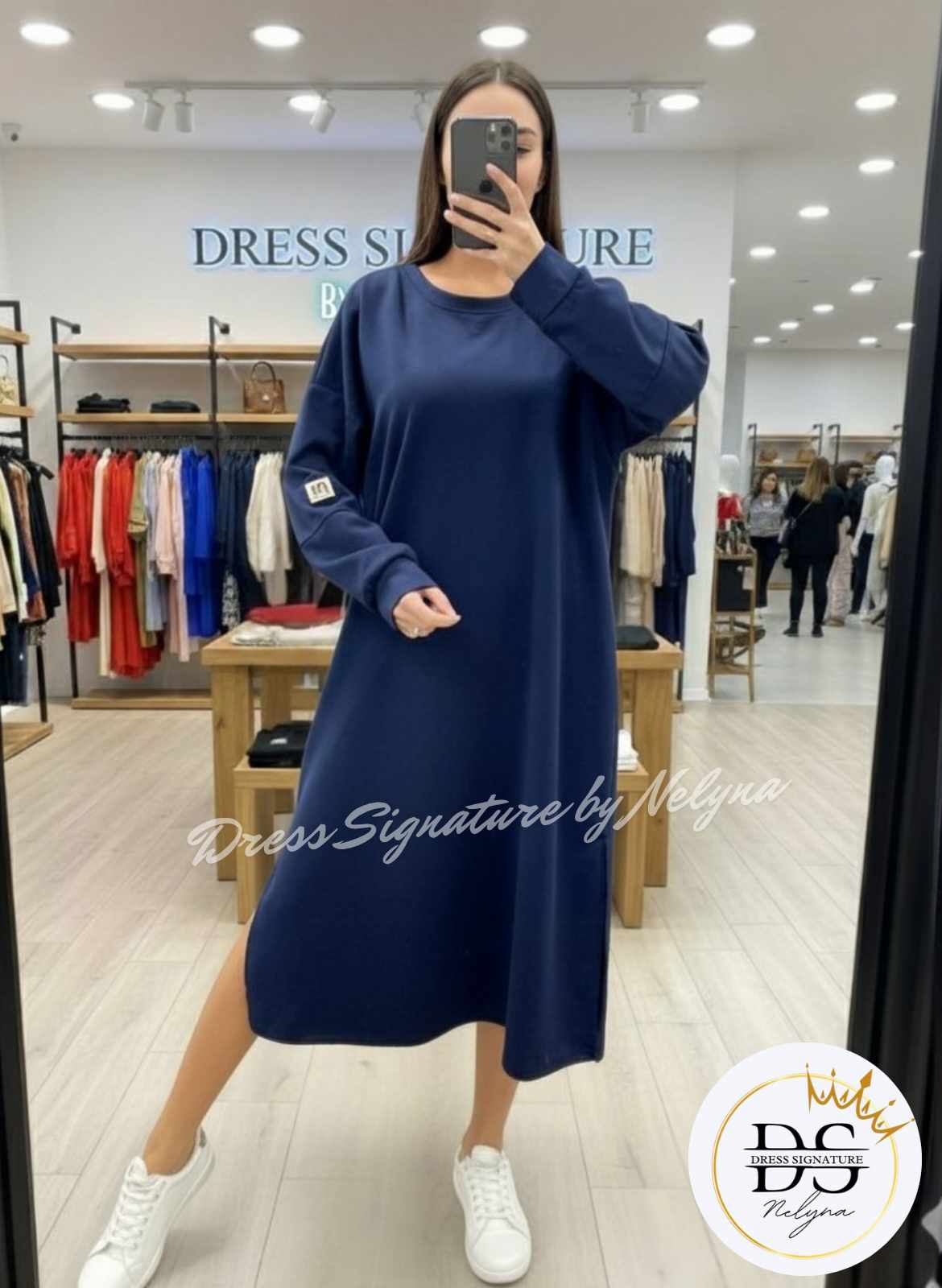 Robe oversize à fentes (PC)