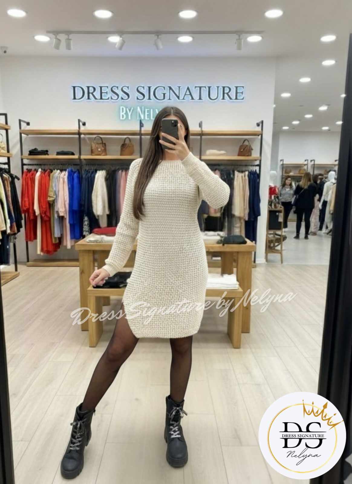 Robe pull grosse maille (PC)