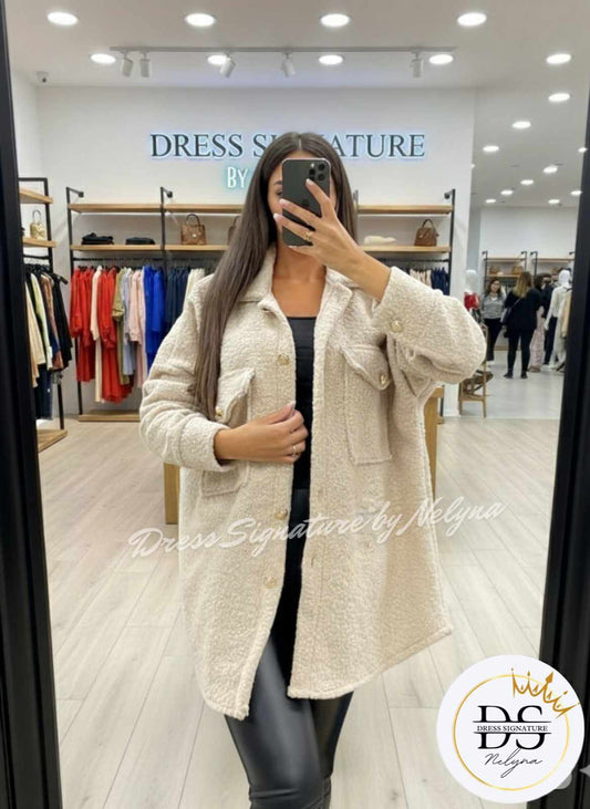 Surchemise effet laine