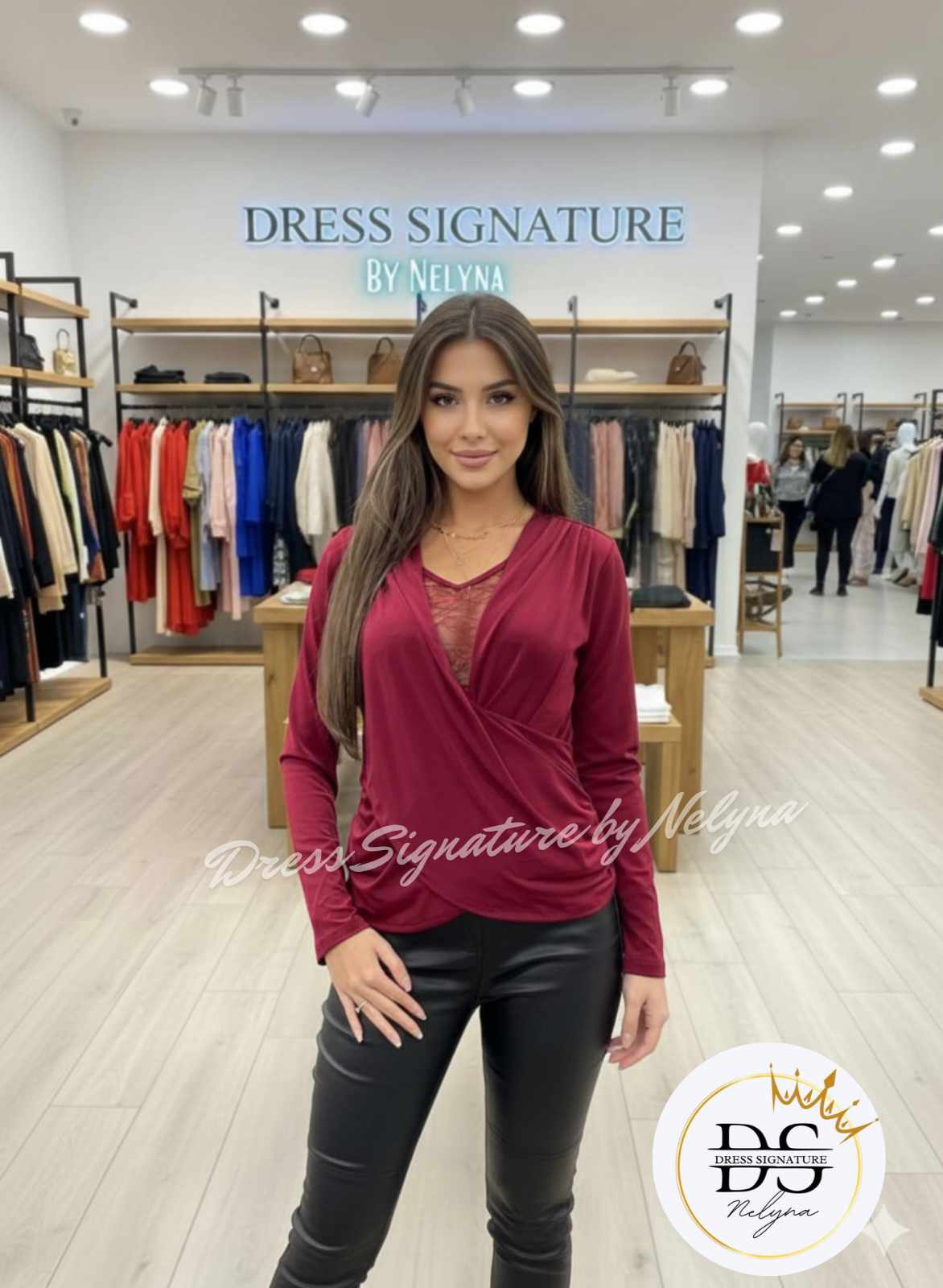 Top dentelle drapé (PC)