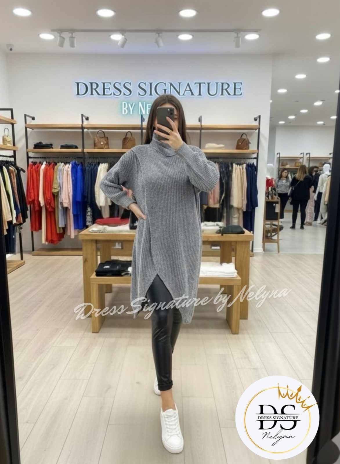 Pull long drapé (PC)