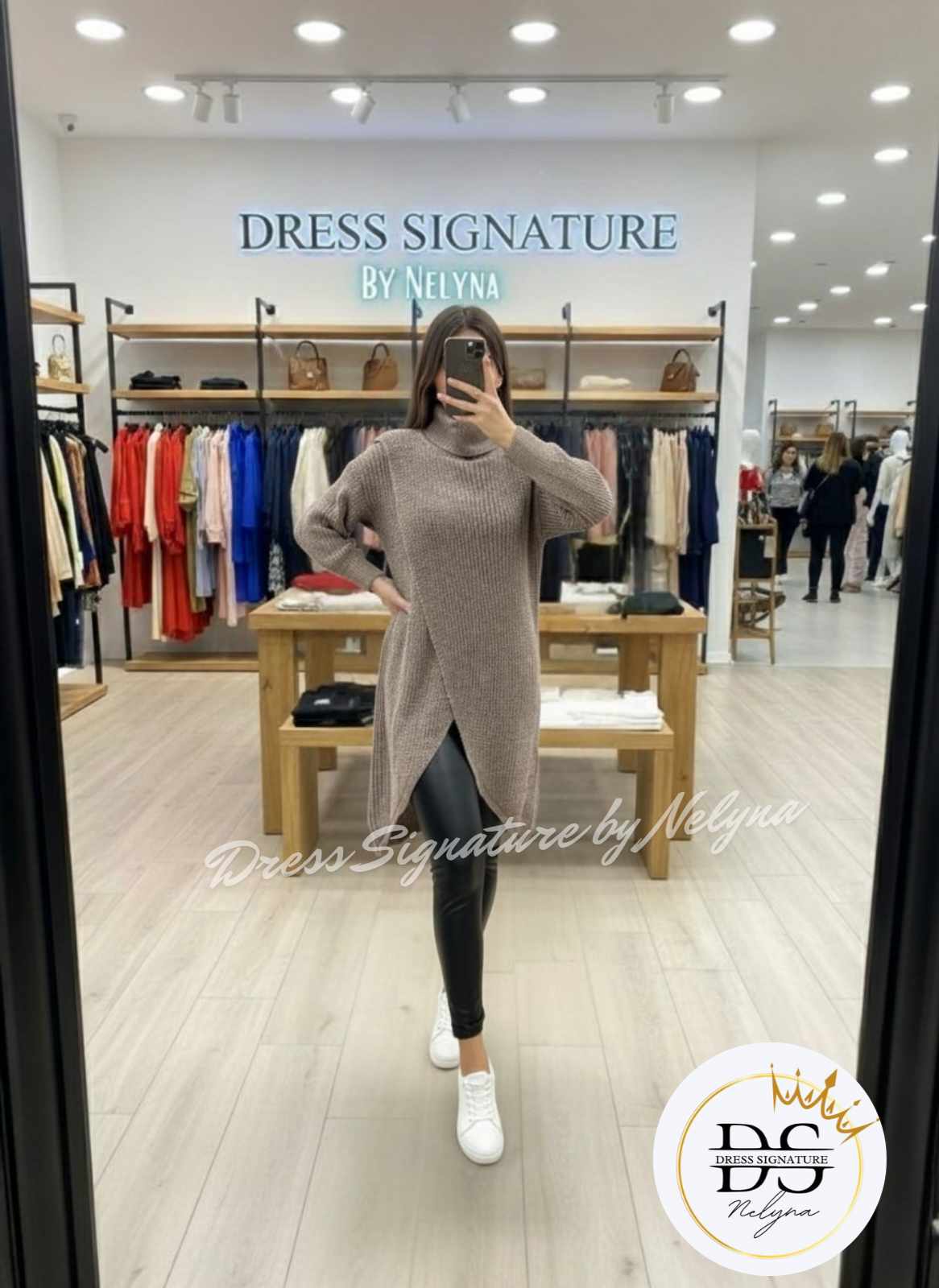 Pull long drapé (PC)