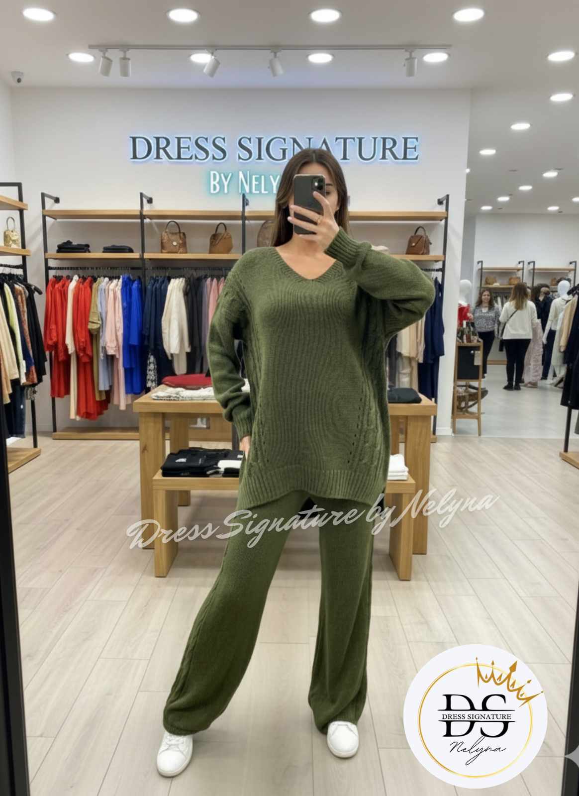 ensemble en maille (GRANDE TAILLE)