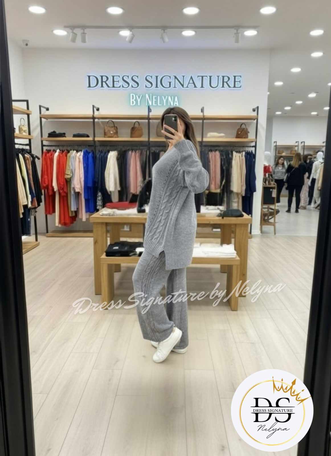 ensemble en maille (GRANDE TAILLE)