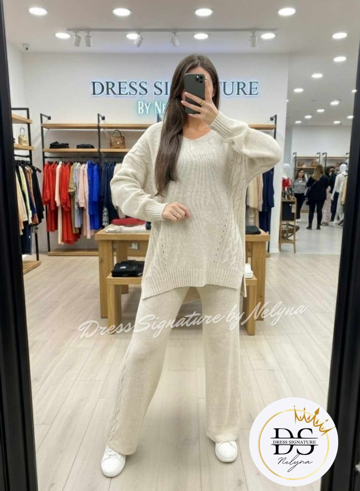 ensemble en maille (GRANDE TAILLE)