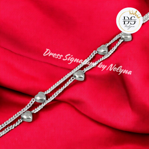 Bracelet cœur enchaîné