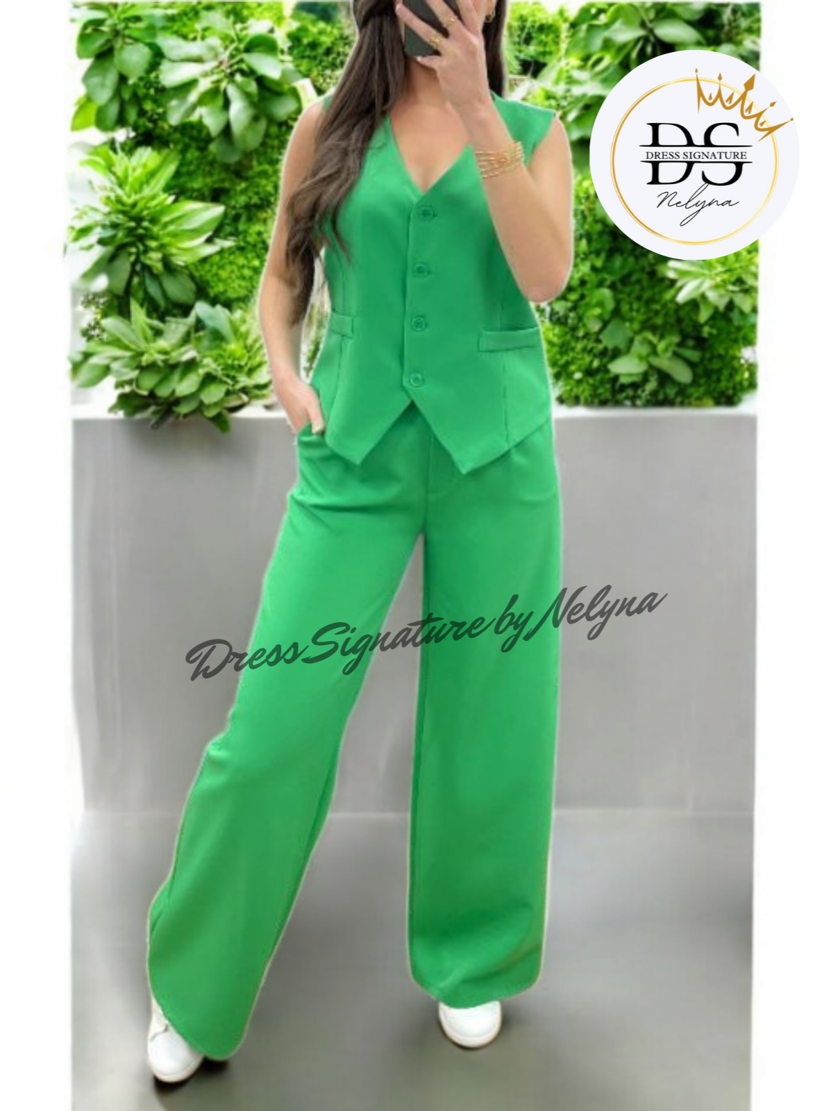 Ensemble tailleur sans manches