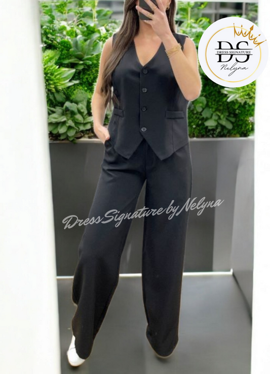 Ensemble tailleur sans manches