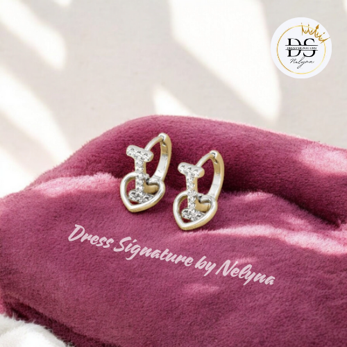 Boucles d'oreilles cœur de lune